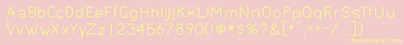 BernurNormal Font – Yellow Fonts on Pink Background