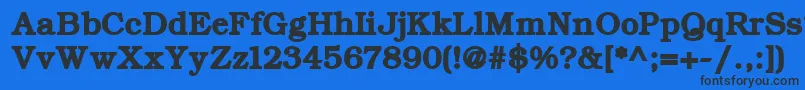 ErBukinistMacBold Font – Black Fonts on Blue Background