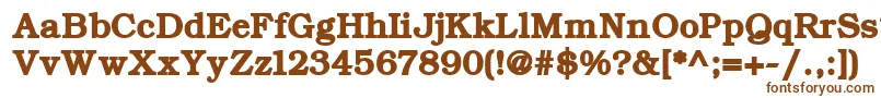 ErBukinistMacBold Font – Brown Fonts on White Background