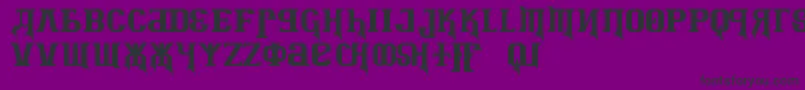 KremlinAdvisorDisplayKapsBold Font – Black Fonts on Purple Background