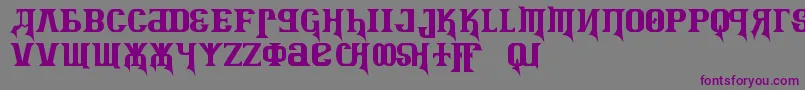 KremlinAdvisorDisplayKapsBold Font – Purple Fonts on Gray Background