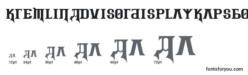 KremlinAdvisorDisplayKapsBold Font Sizes