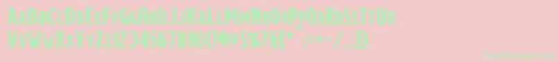 Draconis Font – Green Fonts on Pink Background