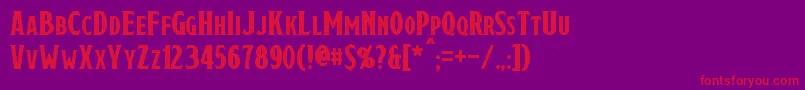 Draconis Font – Red Fonts on Purple Background