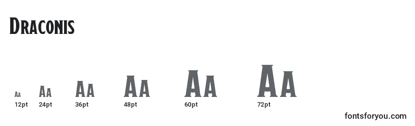 Draconis Font Sizes