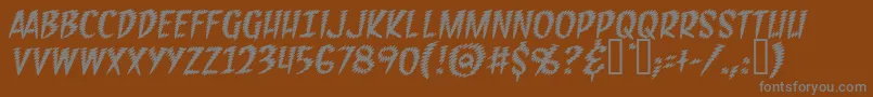 FeedbackBbItalic Font – Gray Fonts on Brown Background
