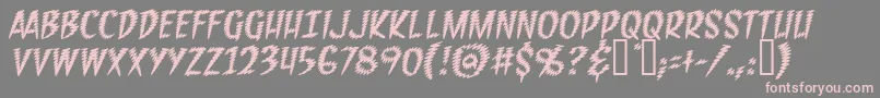 FeedbackBbItalic Font – Pink Fonts on Gray Background