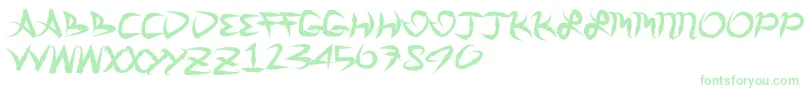 Greatarrows Font – Green Fonts on White Background