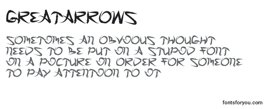 Greatarrows Font