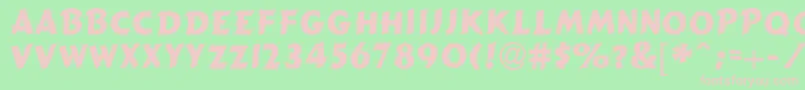 Cancun Font – Pink Fonts on Green Background