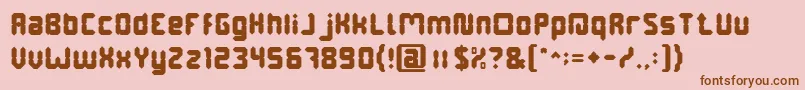 DigitalGothic Font – Brown Fonts on Pink Background