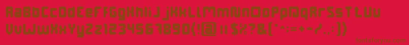 DigitalGothicフォントについての詳細 フォントDigitalGothic – 赤い背景に茶色の文字