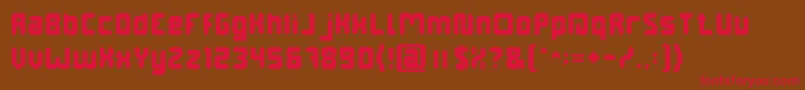 DigitalGothic Font – Red Fonts on Brown Background