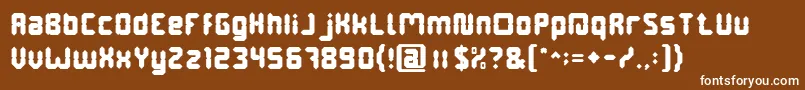 DigitalGothic Font – White Fonts on Brown Background