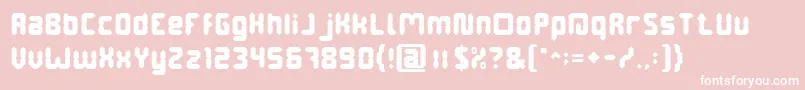 DigitalGothic Font – White Fonts on Pink Background