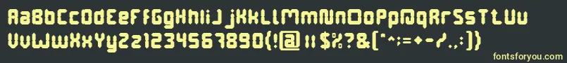 DigitalGothic Font – Yellow Fonts on Black Background
