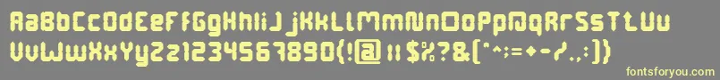 DigitalGothic Font – Yellow Fonts on Gray Background