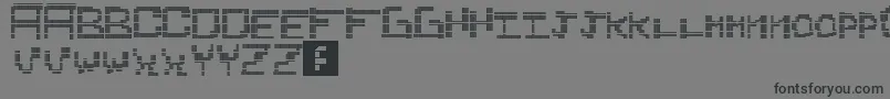Idkidk Font – Black Fonts on Gray Background
