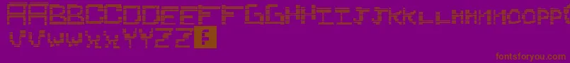 Idkidk Font – Brown Fonts on Purple Background