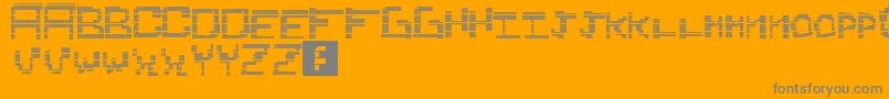Подробнее о шрифте Idkidk Шрифт Idkidk – серые шрифты на оранжевом фоне