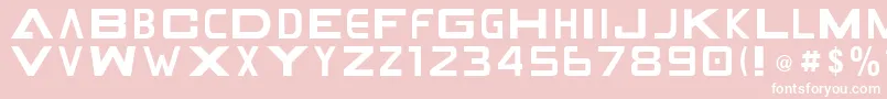 GamecubenDualset Font – White Fonts on Pink Background