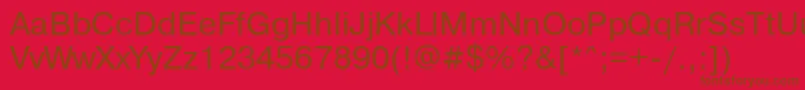 Pragmaticamacctt Font – Brown Fonts on Red Background