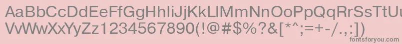 Pragmaticamacctt Font – Gray Fonts on Pink Background