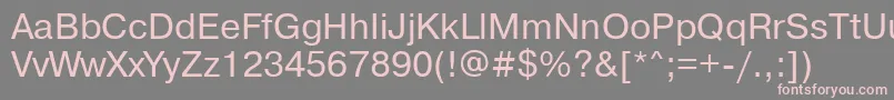 Pragmaticamacctt Font – Pink Fonts on Gray Background