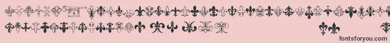 Thefrench Font – Black Fonts on Pink Background