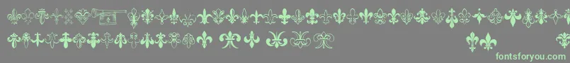Thefrench-fontti – vihreät fontit harmaalla taustalla
