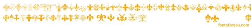 Thefrench Font – Orange Fonts on White Background