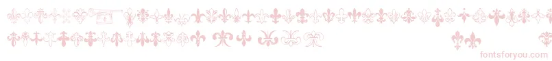 Thefrench Font – Pink Fonts on White Background