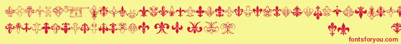 Thefrench Font – Red Fonts on Yellow Background