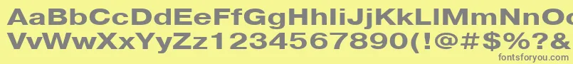 PragmaticacttBold130b Font – Gray Fonts on Yellow Background