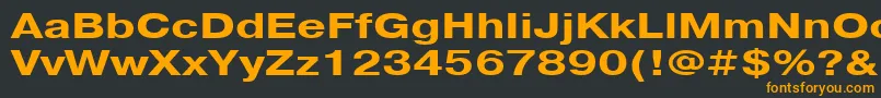 PragmaticacttBold130b Font – Orange Fonts on Black Background