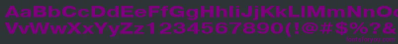 PragmaticacttBold130b Font – Purple Fonts on Black Background