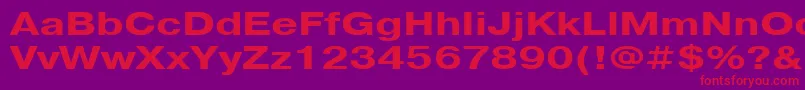 PragmaticacttBold130b Font – Red Fonts on Purple Background