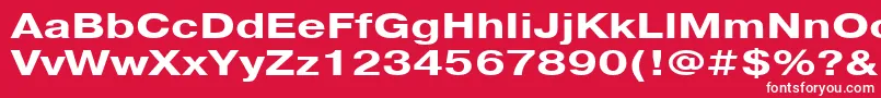Шрифт PragmaticacttBold130b – белые шрифты на красном фоне