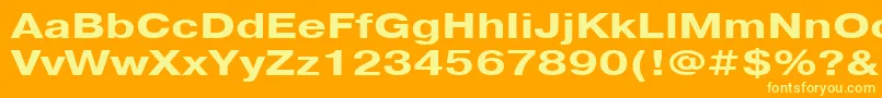 PragmaticacttBold130b Font – Yellow Fonts on Orange Background