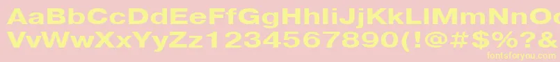 PragmaticacttBold130b Font – Yellow Fonts on Pink Background