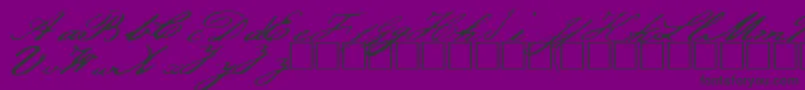 Jefferson Font – Black Fonts on Purple Background