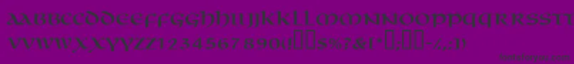 Macedoncapsssk Font – Black Fonts on Purple Background