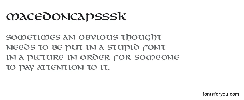 Шрифт Macedoncapsssk