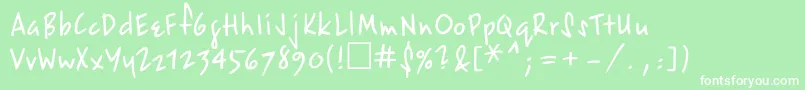 EpsiloncttNormal Font – White Fonts on Green Background