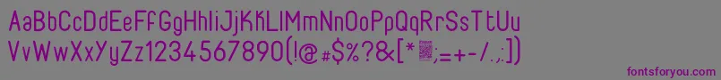 FabioloRegular Font – Purple Fonts on Gray Background