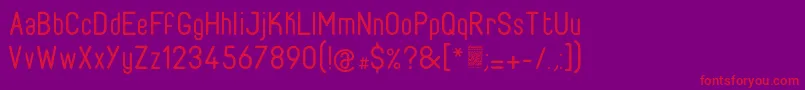 FabioloRegular Font – Red Fonts on Purple Background