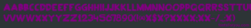 DkPlakkaat Font – Purple Fonts on Black Background