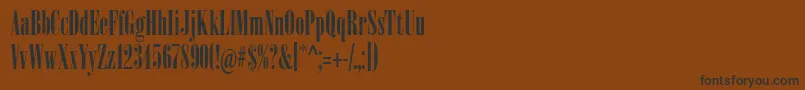 Sardonyx-Schriftart – Schwarze Schriften auf braunem Hintergrund