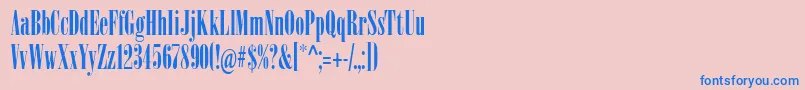 Sardonyx Font – Blue Fonts on Pink Background