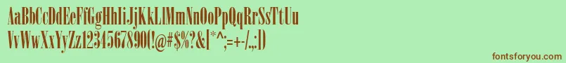 Sardonyx Font – Brown Fonts on Green Background